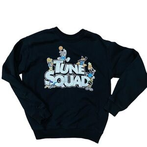 Space Jam Tune Squad Black Crewneck Sweatshirt Size Small